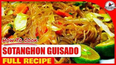 vermicelli in tagalog|SOTANGHON (Tagalog).
